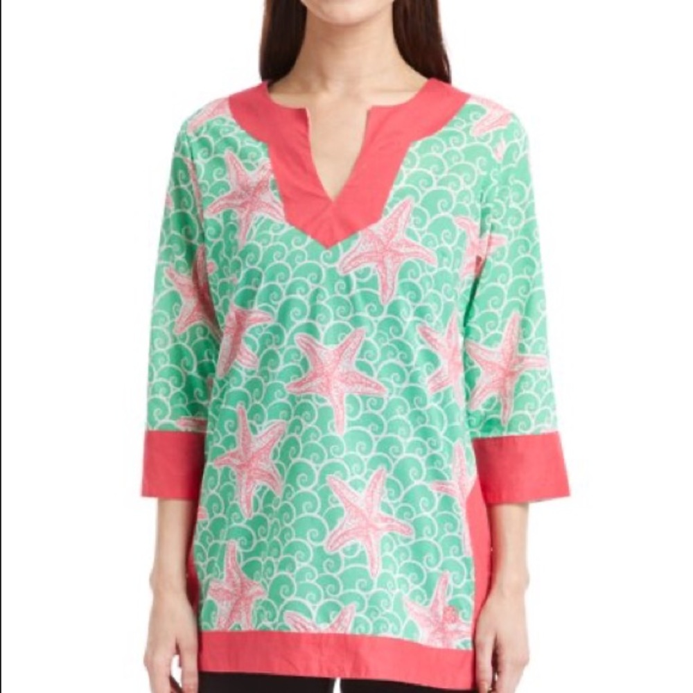 Simply Southern starfish notch neck tunic
